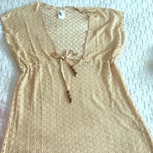 Becca gold coverup tunic - small